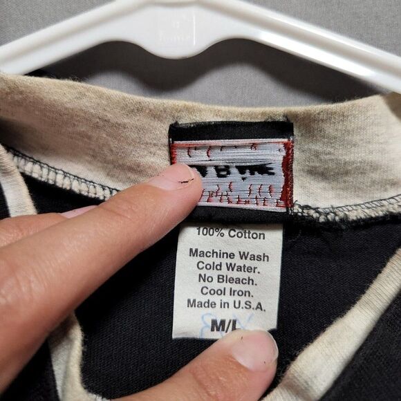 DAYTONA BEACH BIKE WEEK La Flame 1997 Vtg Black Graphic T-Shirt MEN'S L - Picture 4 of 8